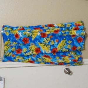 Vintage Floral Skirt Womens from Hawaii Tropical Colorful 90's